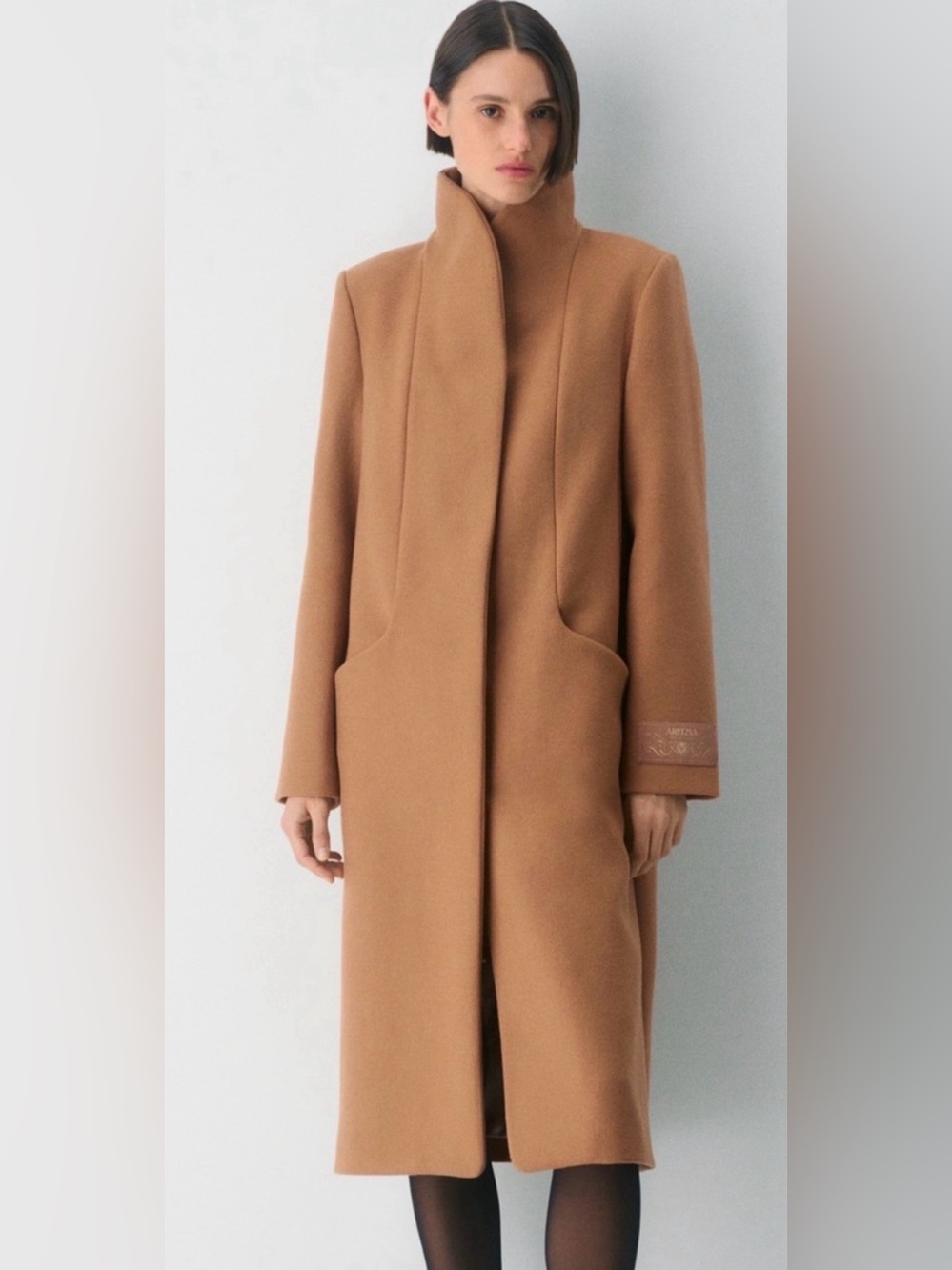 Aritzia Wilfred The Cocoon Long Coat Wool Cashmere | Color « Saville » | Size M